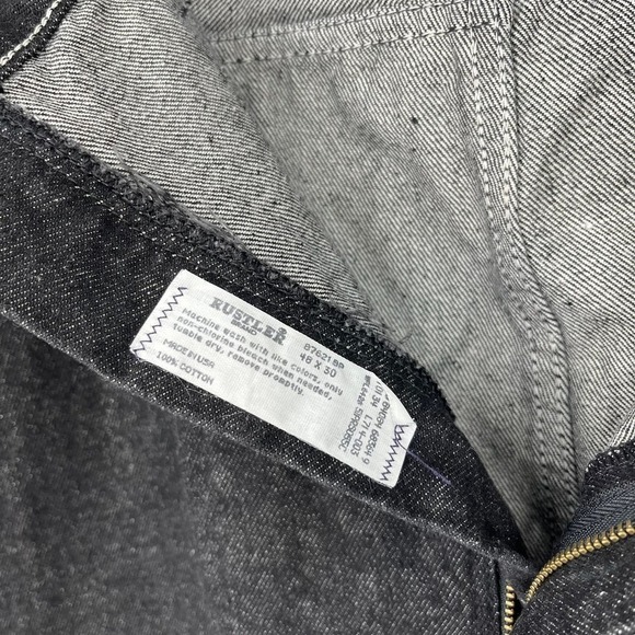Vintage 90’s Rustler Jeans Straight Leg Regular Fit Black 48x30 - Picture 8 of 8